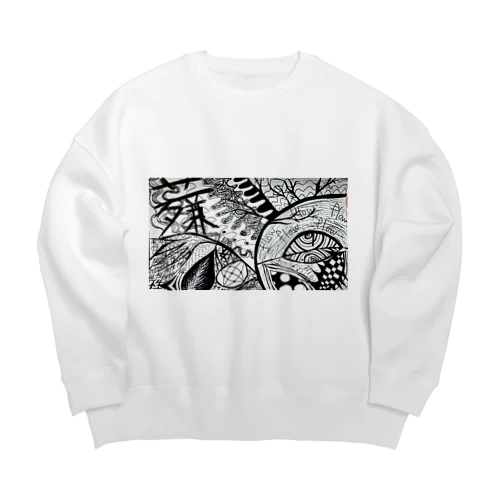 心の怒り Big Crew Neck Sweatshirt