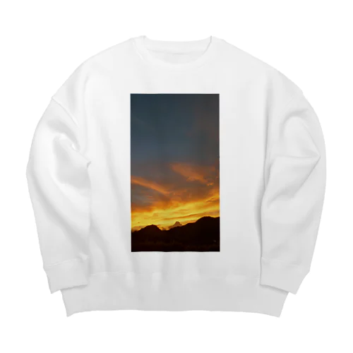 夕焼けスケッチ Big Crew Neck Sweatshirt