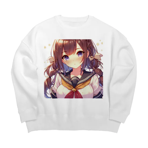 美少女⑥ Big Crew Neck Sweatshirt