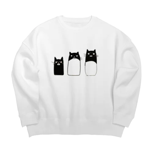 ねこぶらざーず Big Crew Neck Sweatshirt