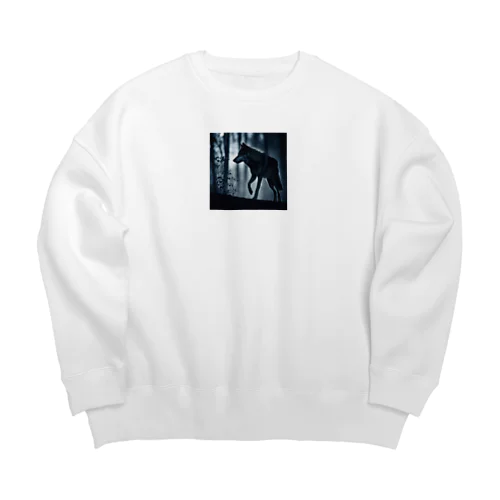 疾走の狼魂 Big Crew Neck Sweatshirt