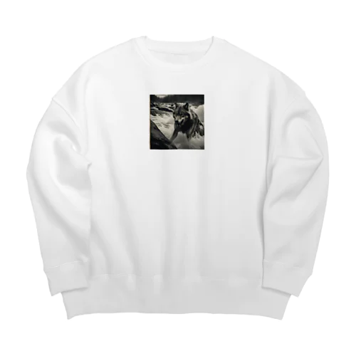 激流の戦い Big Crew Neck Sweatshirt