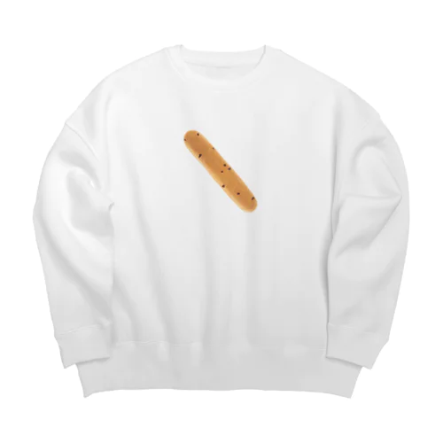 チョコスティックぱ〜ん Big Crew Neck Sweatshirt