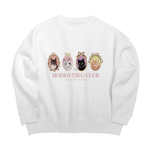 猫ちゃんズ Big Crew Neck Sweatshirt