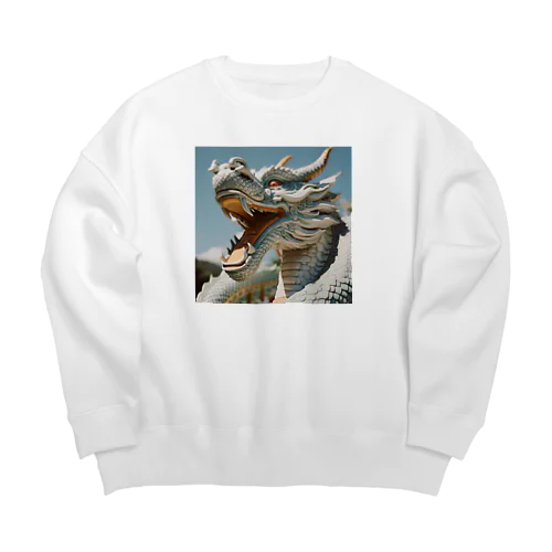 神聖な龍 Big Crew Neck Sweatshirt