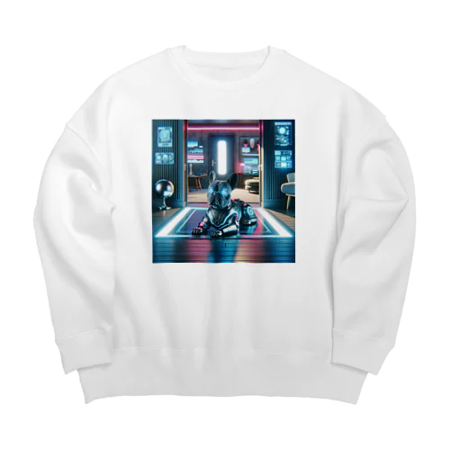 未来のフレンチブル Big Crew Neck Sweatshirt