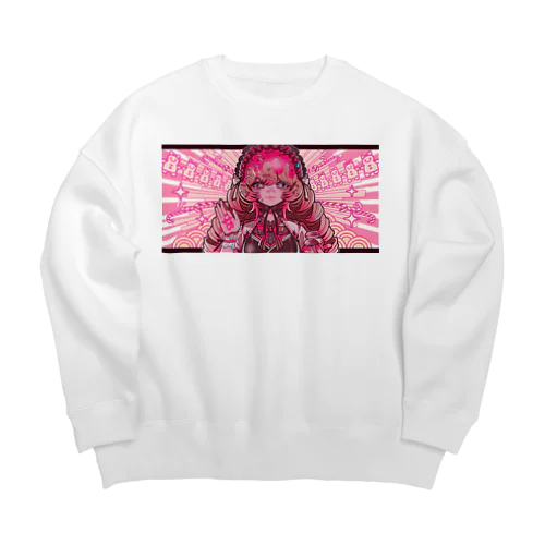 ピンクちゃん Big Crew Neck Sweatshirt