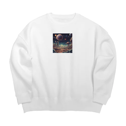 多分火星の景色はこんな感じ🪐 Big Crew Neck Sweatshirt