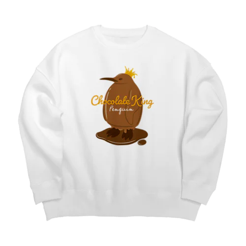 チョコレートキングペンギン Big Crew Neck Sweatshirt