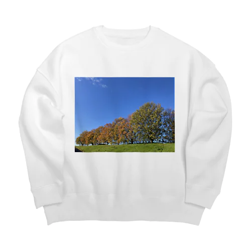 oku-no-sora Big Crew Neck Sweatshirt
