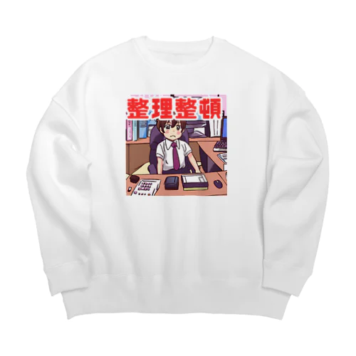 整理整頓＠サラリーマン Big Crew Neck Sweatshirt