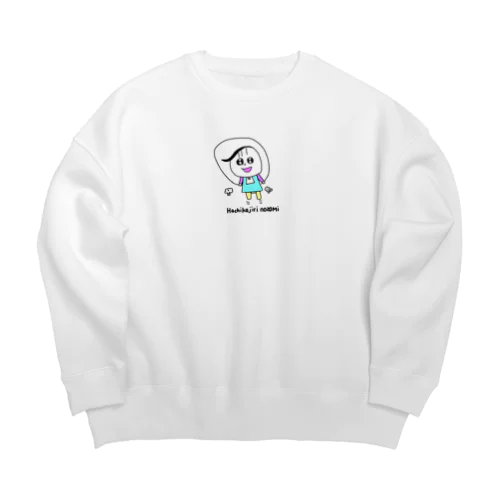 縄跳びするHachikajiri nozomiちゃん Big Crew Neck Sweatshirt