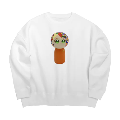 こけしガールズ　キョロちゃん Big Crew Neck Sweatshirt