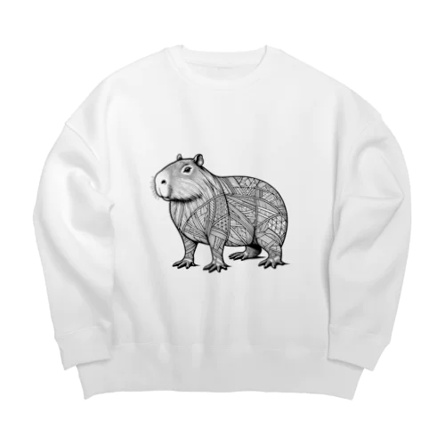 ジオカピバラ Big Crew Neck Sweatshirt