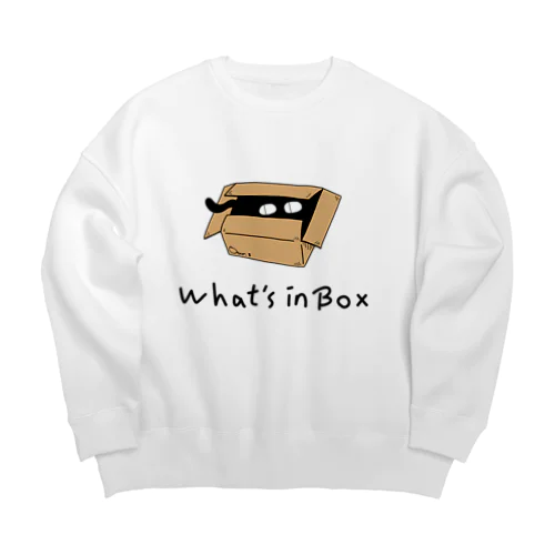 箱の中身はなんでしょう？ Big Crew Neck Sweatshirt