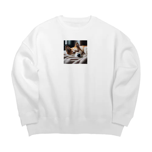 ぐっすり犬 Big Crew Neck Sweatshirt