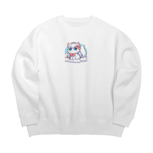 白猫 Big Crew Neck Sweatshirt