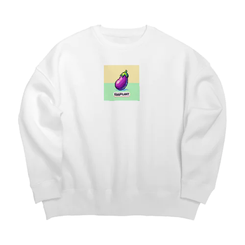 ドット絵「ナス」 Big Crew Neck Sweatshirt