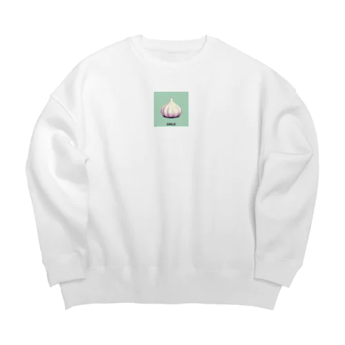 ドット絵「ニンニク」 Big Crew Neck Sweatshirt