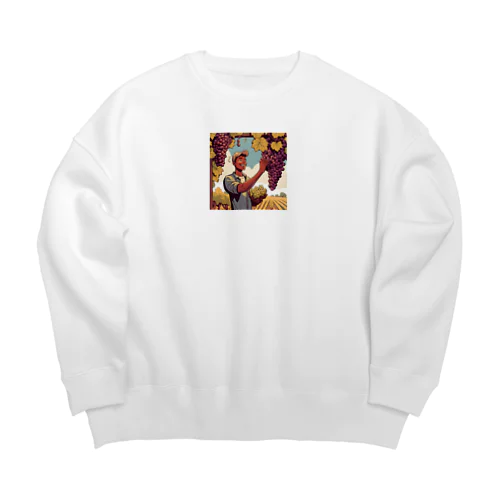 ブドウくん Big Crew Neck Sweatshirt