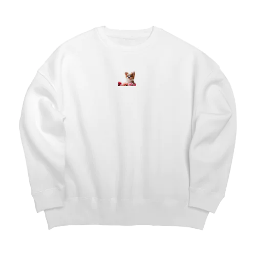 チワワ Big Crew Neck Sweatshirt