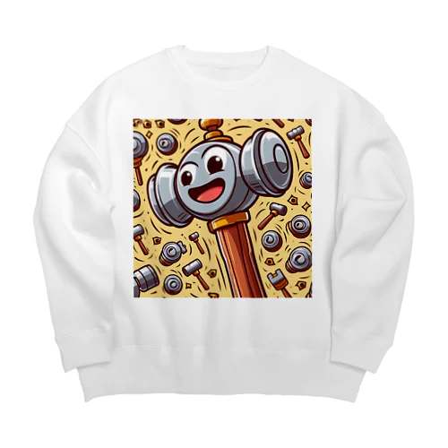 大工シリーズハンマーくん Big Crew Neck Sweatshirt