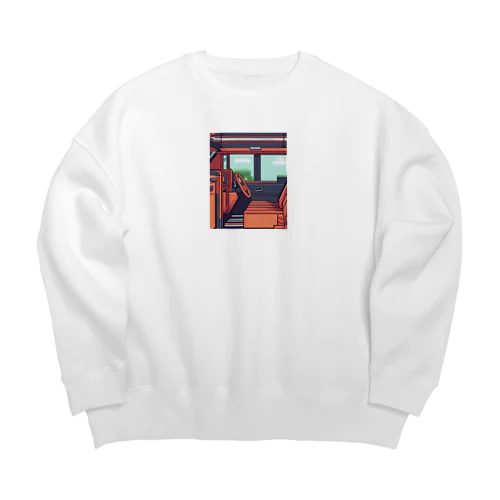 居眠り中のドライブモード Big Crew Neck Sweatshirt