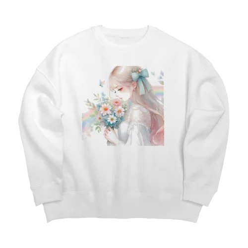 あなたを想う少女✨ Big Crew Neck Sweatshirt