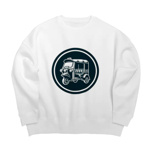 タイのトゥクトゥク(tuktuk)デザインリリーズ Big Crew Neck Sweatshirt