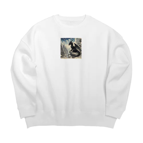 幼い黒龍 Big Crew Neck Sweatshirt