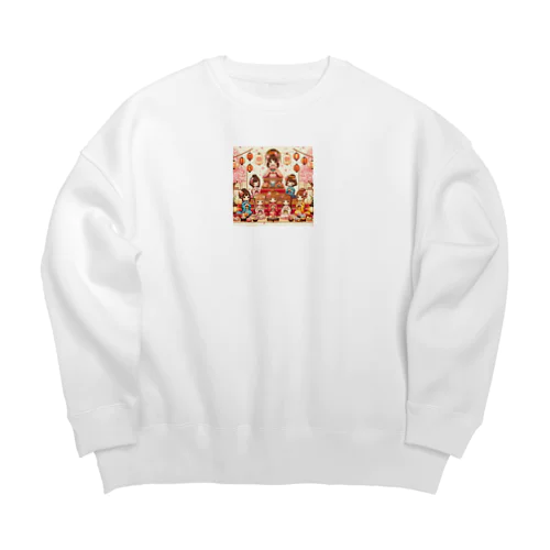 「ひな祭りプレゼント」のイメージを思い浮かべてみてください！ Big Crew Neck Sweatshirt