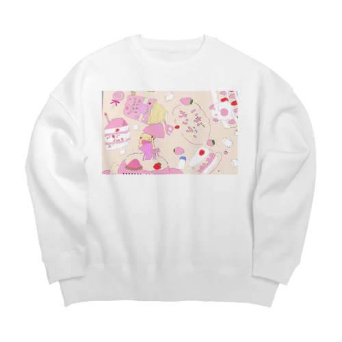 ストロベリー🍓 Big Crew Neck Sweatshirt