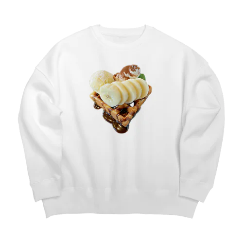 ベルギーバナナチョコワッフル Big Crew Neck Sweatshirt