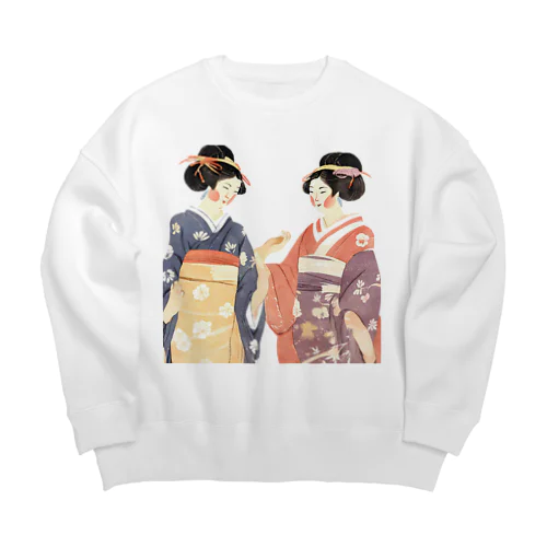 江戸美人 Big Crew Neck Sweatshirt