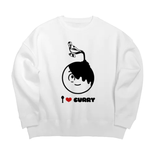 カレーちゃんのヘアメイク Big Crew Neck Sweatshirt