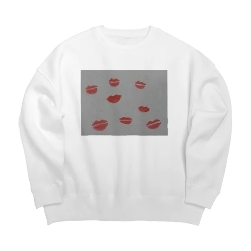 💋キスマーク？ Big Crew Neck Sweatshirt