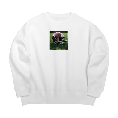 #スポーツ #アメフト Big Crew Neck Sweatshirt