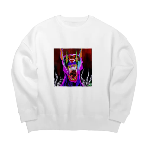 叫ぶ犬 Big Crew Neck Sweatshirt