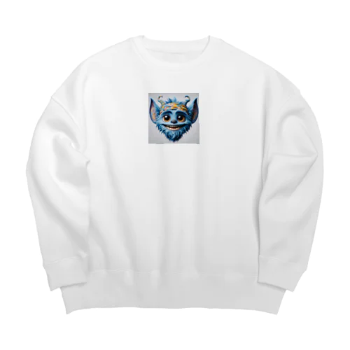 Blue Monster Big Crew Neck Sweatshirt