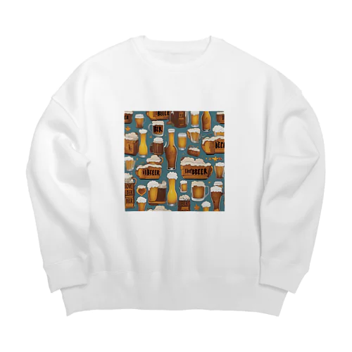 Ｉ♡ＢＥＥＲ１ Big Crew Neck Sweatshirt