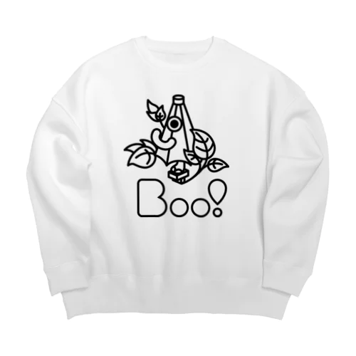 Boo!(からかさおばけ) Big Crew Neck Sweatshirt