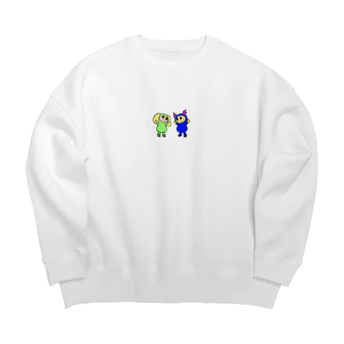 おやゆびくん Big Crew Neck Sweatshirt