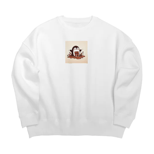 甘い滑走 - チョコペンギン物語 Big Crew Neck Sweatshirt