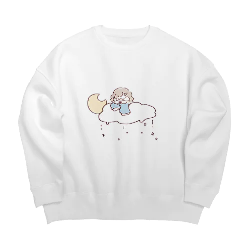 おつきさま Big Crew Neck Sweatshirt