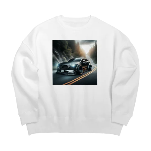 Custom CX-8 Attacked Winding Road Big Crew Neck Sweatshirt