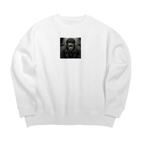 くら〜いおじさん Big Crew Neck Sweatshirt