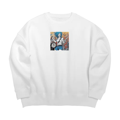 ロックシンガー Big Crew Neck Sweatshirt