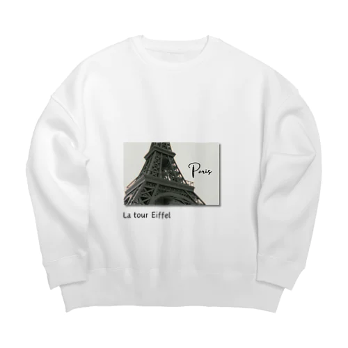 エッフェル塔 Big Crew Neck Sweatshirt