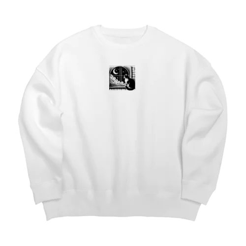 ゆめねこ Big Crew Neck Sweatshirt