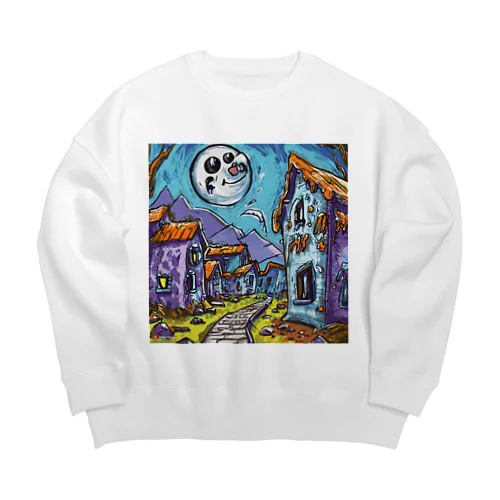 ゾンビくんの町 Big Crew Neck Sweatshirt